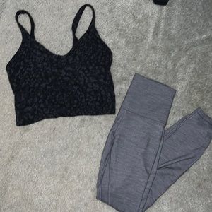 lululemon leggings + crop tops